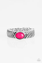 Load image into Gallery viewer, Zebra Zen Pink Skinny Band Ring