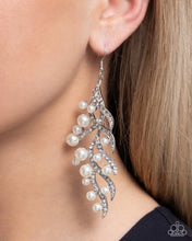 Load image into Gallery viewer, Flourishing Fancy White Earrings