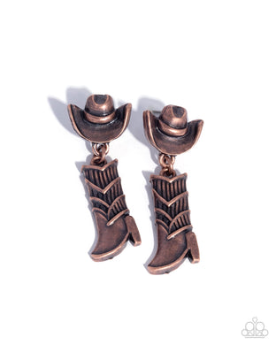 Boot Scootin’ Ballad Copper Post Earrings