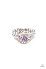 Load image into Gallery viewer, Celestial Crowns Purple Skinny Band Ring