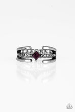 Load image into Gallery viewer, City Center Purple Skinny Band Ring
