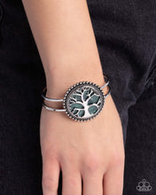 Load image into Gallery viewer, I Speak for the Trees Green Hinged Bracelet
