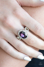 Load image into Gallery viewer, Magnificently Majesty Purple Skinny Band Ring