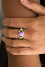 Load image into Gallery viewer, March to Your Own Bead Purple Skinny Band Ring
