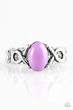 Load image into Gallery viewer, March to Your Own Bead Purple Skinny Band Ring