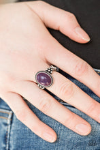 Load image into Gallery viewer, Stone Age Sophistication Purple Skinny Band Ring