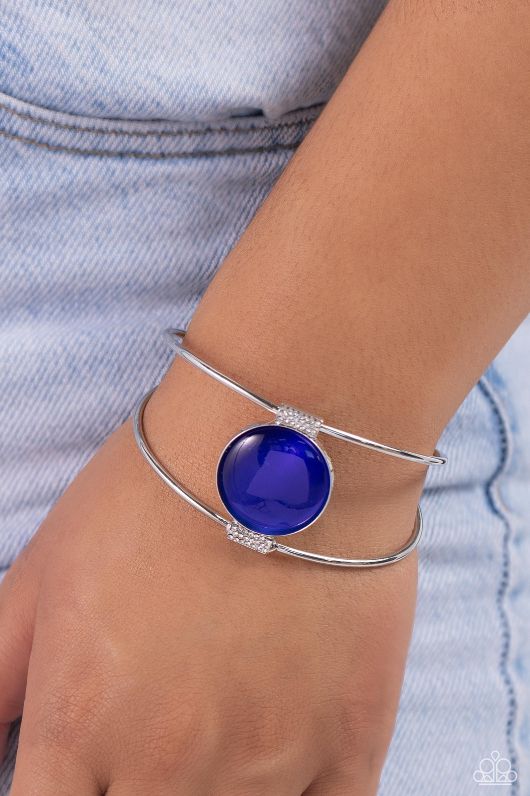 Candescent Cat’s Eye Blue Cuff