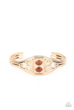 Load image into Gallery viewer, Aztec Allure Gold Cuff
