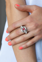 Load image into Gallery viewer, Graceful Gallantry Red Skinny Band Ring
