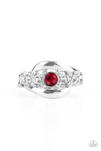 Load image into Gallery viewer, Graceful Gallantry Red Skinny Band Ring