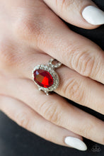 Load image into Gallery viewer, Magnificent Majesty Red Skinny Band Ring