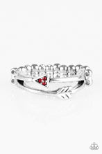 Load image into Gallery viewer, My Aim is True Red Skinny Band Ring