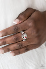 Load image into Gallery viewer, Oceanic Bliss Red Skinny Band Ring