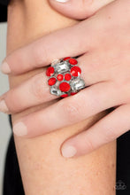 Load image into Gallery viewer, Multichromatic Meditation Red Ring