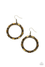 Load image into Gallery viewer, Gritty Glow Brass Earring