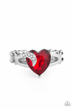 Load image into Gallery viewer, Romantic Reverie Red Skinny Band Ring