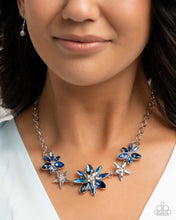 Load image into Gallery viewer, Floral Feature Blue Necklace