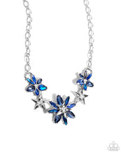 Load image into Gallery viewer, Floral Feature Blue Necklace
