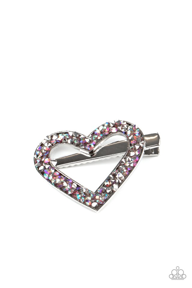 Love is a Battlefield Purple Hair Clip