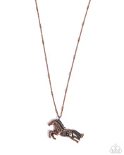 Load image into Gallery viewer, Stallion Spotlight Copper Necklace