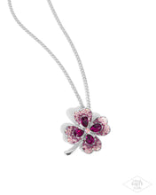 Load image into Gallery viewer, Four Leaf Fashion Pink Necklace