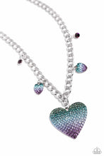 Load image into Gallery viewer, For the Most Heart Purple Necklace