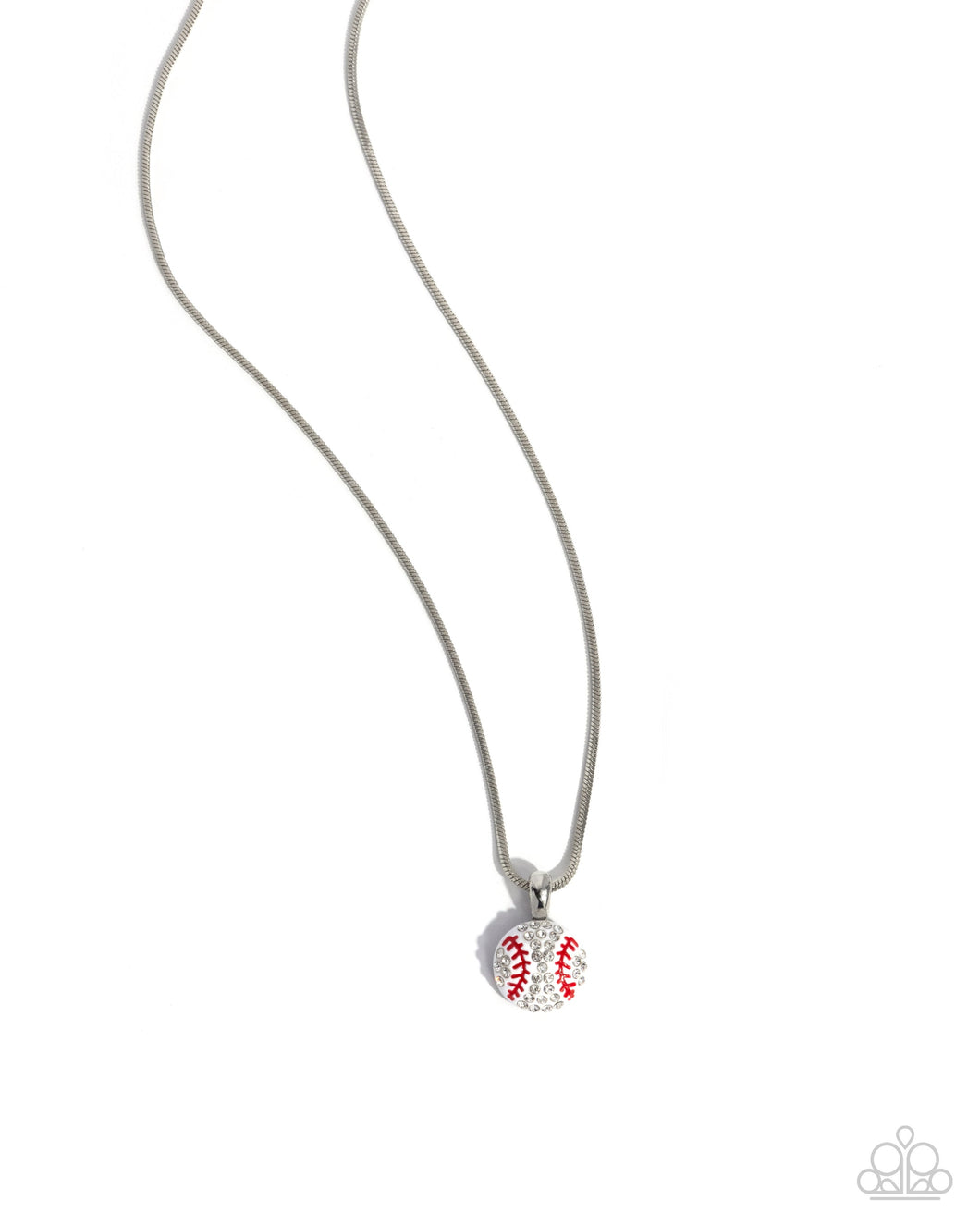 Baseball League Red Necklace