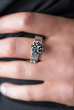 Load image into Gallery viewer, Autumn Gardens Silver Skinny Band Ring
