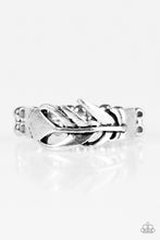 Load image into Gallery viewer, Bright As a Feather Silver Skinny Band Ring
