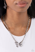Load image into Gallery viewer, Midair Monochromatic Silver Necklace
