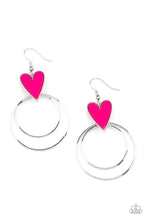 Load image into Gallery viewer, Happily Ever Hearts Pink Earrings