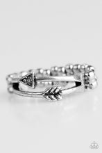 Load image into Gallery viewer, My Aim is True Silver Skinny Band Ring