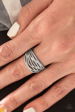 Load image into Gallery viewer, Rip Current Silver Skinny Band Ring