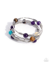 Load image into Gallery viewer, From Start to Finish Purple Coil Bracelet