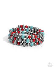 Load image into Gallery viewer, Southwestern Surprise Multi Coil Bracelet
