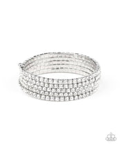 Load image into Gallery viewer, The Glow Digger White Coil Bracelet