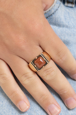 Glittery Gamut Gold Men’s Ring