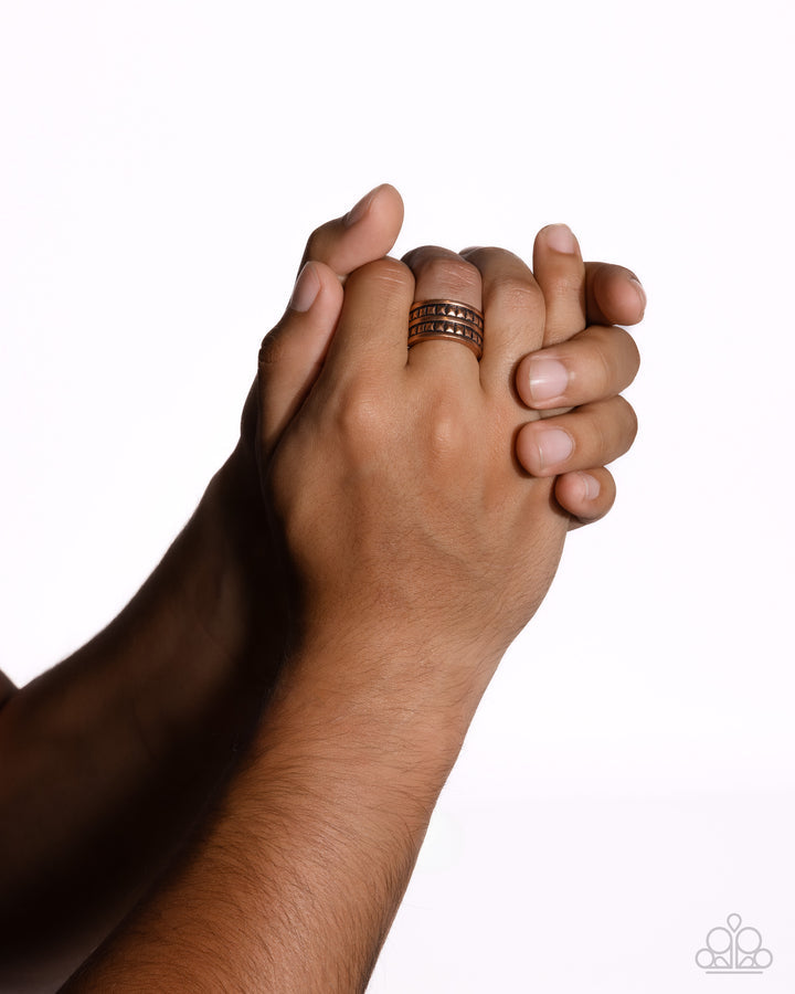 Rev Up Copper Men’s Ring