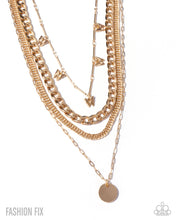 Load image into Gallery viewer, Fluttering Fringe Gold Necklace