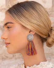 Load image into Gallery viewer, Yarn Yearbook Multi Tassel Post Earrings