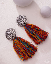 Load image into Gallery viewer, Yarn Yearbook Multi Tassel Post Earrings