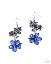 Load image into Gallery viewer, Breathtaking Bloom Blue Earrings