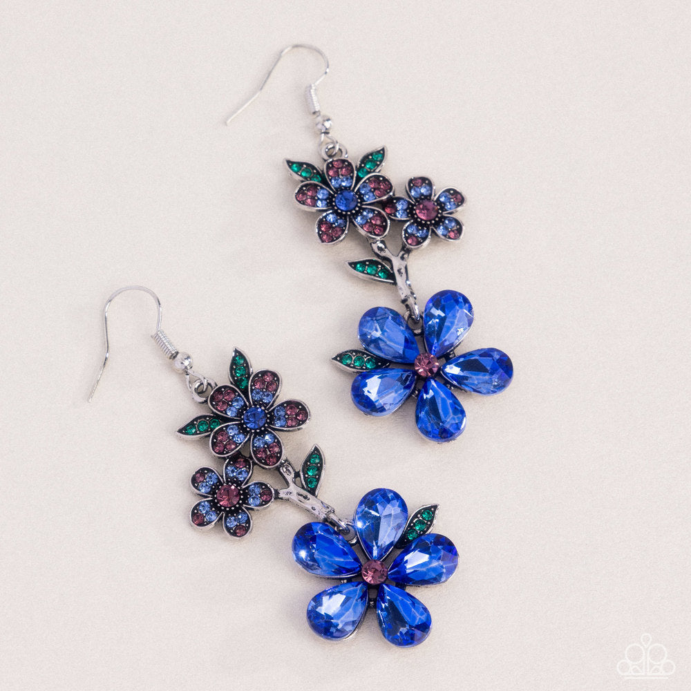 Breathtaking Bloom Blue Earrings