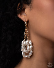Load image into Gallery viewer, Sunset State of Mind Gold Hinge Hoop Earrings