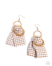 Load image into Gallery viewer, Picnic Pizzazz Brown Earrings