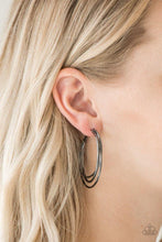 Load image into Gallery viewer, Jumpin Through Hoops Black Hoops