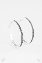 Load image into Gallery viewer, Jungle Stride Silver Hoop Earrings