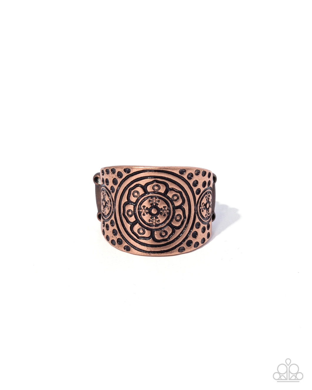 Elegant Engravement Copper Ring