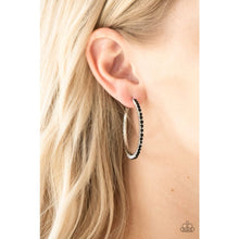 Load image into Gallery viewer, Must Be the Money Black Hoops