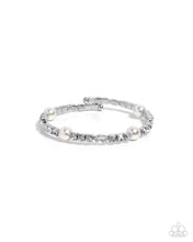 Load image into Gallery viewer, Ladylike Leader White Coil Bracelet